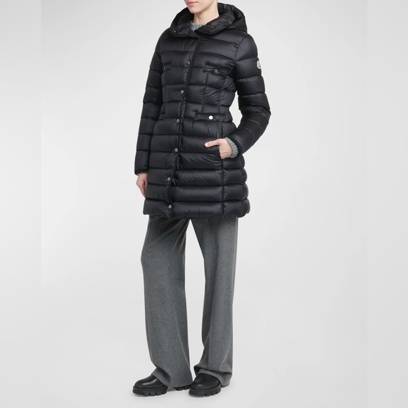 New Moncler Hirma Women's Elegant Black Puffer Jacket - Picture 4 of 15